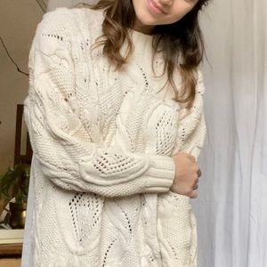 Cozy hand knit sweater